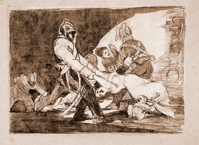 De rampen van de oorlog: Voor hen niet meer door Francisco de Goya