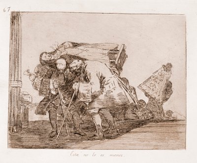 De rampen van de oorlog: Dit is niet minder (ets) door Francisco de Goya