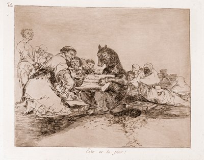 De rampen van de oorlog: Dit is het ergste (ets) door Francisco de Goya