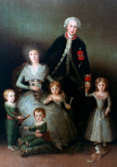 De hertog van Osuna en zijn familie door Francisco de Goya