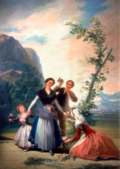De bloemisten of de lente, 1786 door Francisco de Goya
