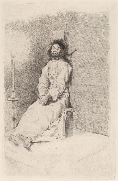 De Gewurgde Man door Francisco de Goya