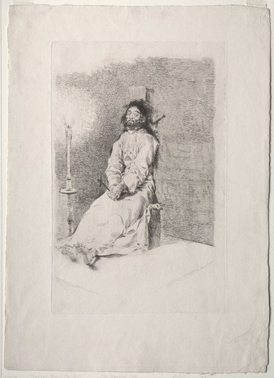 De Gewurgde Man door Francisco de Goya