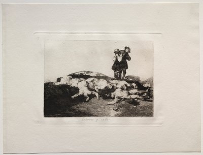 De verschrikkingen van de oorlog: Begraaf ze en houd je stil door Francisco de Goya