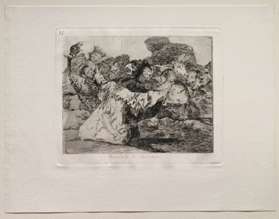 De Verschrikkingen van de Oorlog: Charlatans Show door Francisco de Goya