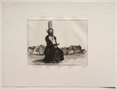 De Verschikkingen van de Oorlog: Vanwege een Mes door Francisco de Goya