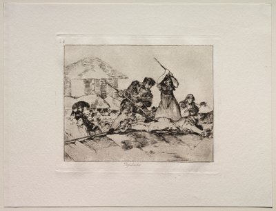 De verschrikkingen van de oorlog: Gepeupel door Francisco de Goya