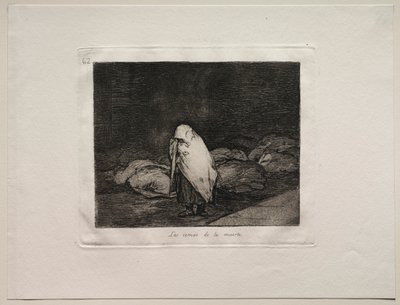 De Verschikkingen van de Oorlog: De Bedden van de Dood door Francisco de Goya