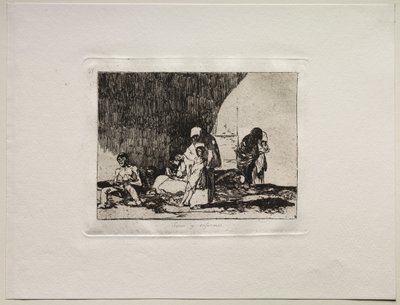 De verschrikkingen van de oorlog: De gezonde en de zieke door Francisco de Goya