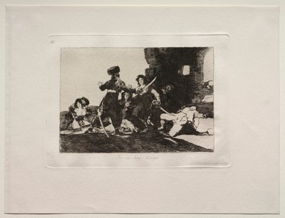 De Verschrikkingen van de Oorlog: Er is nu geen tijd door Francisco de Goya