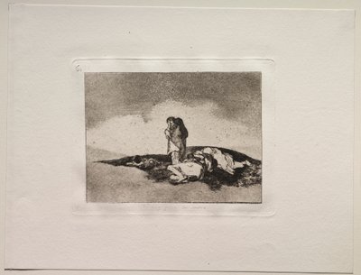 De verschrikkingen van de oorlog: Er is niemand om hen te helpen door Francisco de Goya