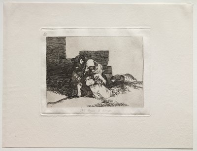 De verschrikkingen van de oorlog: Ze komen niet op tijd door Francisco de Goya