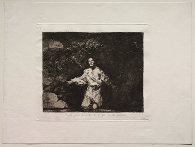 De Verschrikkingen van de Oorlog: Titelpagina - Trieste Voorgevoelens van Wat Gaat Gebeuren door Francisco de Goya