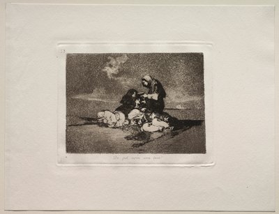 De verschrikkingen van de oorlog: Wat is het nut van een kopje door Francisco de Goya