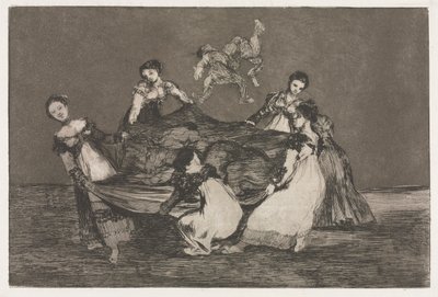 De Spreekwoorden: Vrouwelijke Dwaasheid door Francisco de Goya