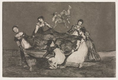 De Spreuken: Vrouwelijke Dwaasheid, 1864 door Francisco de Goya