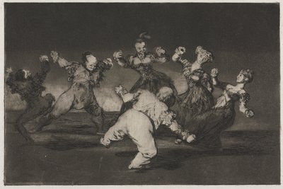 De Spreekwoorden: Als Marion wil dansen, moet ze de gevolgen dragen door Francisco de Goya