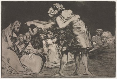 De spreekwoorden: Huwelijksdwaasheid door Francisco de Goya