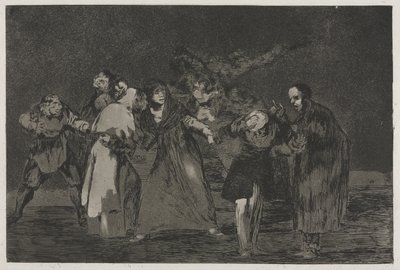 De spreekwoorden: Wonden genezen sneller dan haastige woorden door Francisco de Goya
