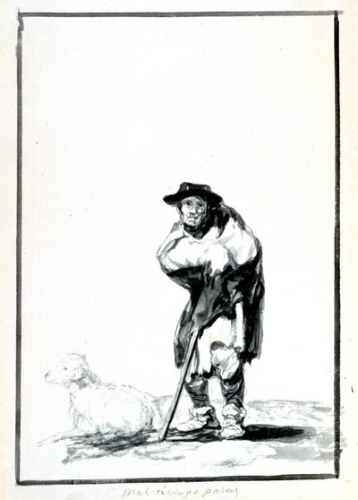 De Herder, c1760-1820 door Francisco de Goya