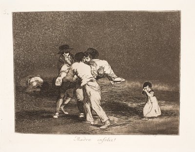 Ongelukkige moeder (50) door Francisco de Goya