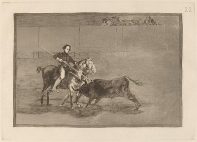 Manlijke Moed van de Beroemde Pajuelera in de Arena van Zaragoza door Francisco de Goya