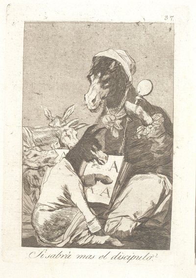 Meer dan de leraar? door Francisco de Goya