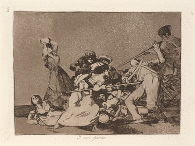 En Ze Zijn Als Wilde Beesten door Francisco de Goya