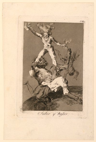 Omhoog en omlaag door Francisco de Goya y Lucientes