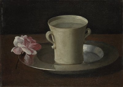 Een Kopje Water en een Roos, ca. 1630 door Francisco de Zurbaran