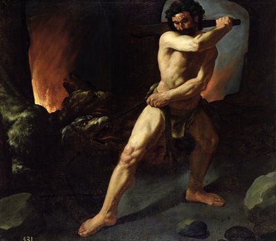 Hercules en Cerberus, ca. 1634 door Francisco de Zurbaran