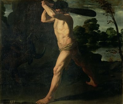 Hercules en de Kretenzische Stier door Francisco de Zurbaran