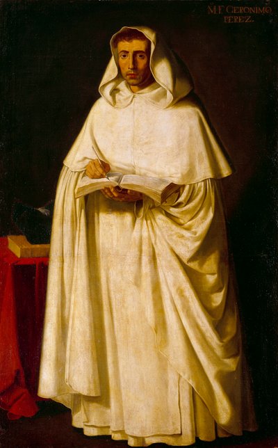 Portret van pater Jeronimo Perez door Francisco de Zurbaran
