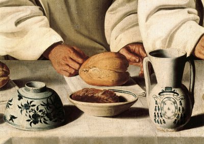 Saint Hugues, (detail) door Francisco de Zurbaran