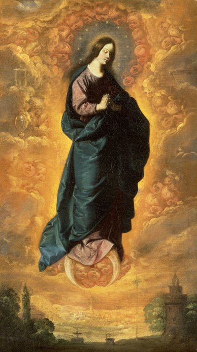 De onbevlekte ontvangenis door Francisco de Zurbaran