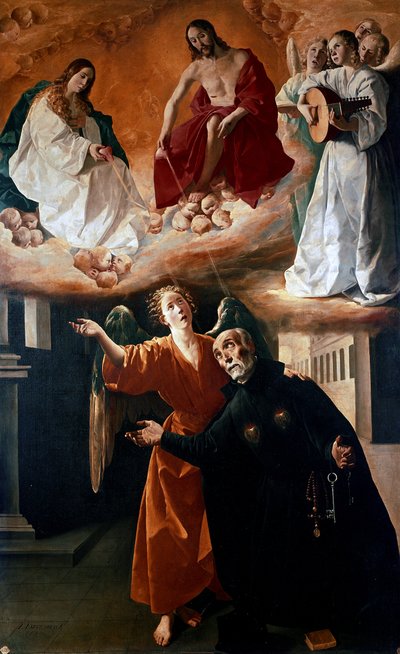 De visioen van de gezegende Alonso Rodriguez door Francisco de Zurbaran