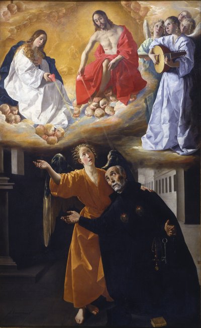 Visioen van de zalige Alonso Rodríguez door Francisco de Zurbaran