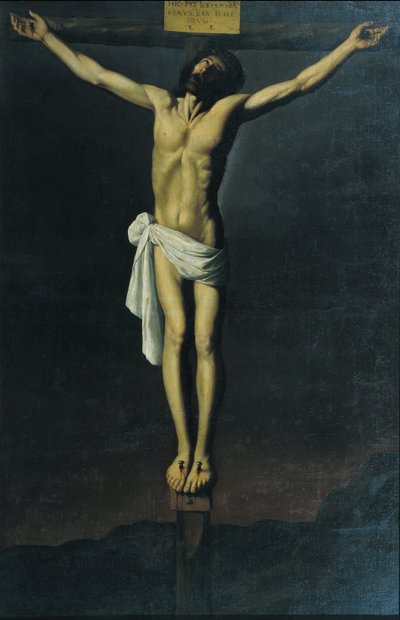 Christus gekruisigd door Francisco de Zurbarán and Workshop