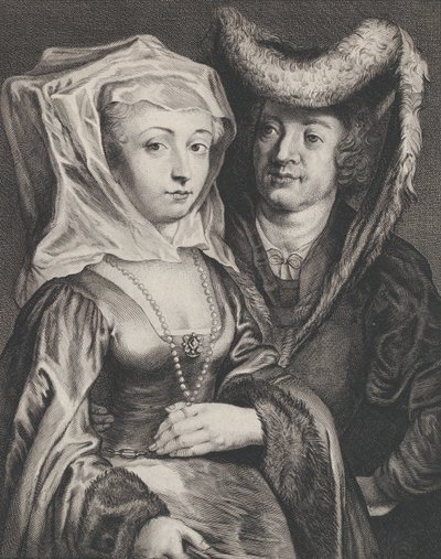 Saint Pepijn I en zijn dochter, Saint Begga door Franciscus van der Steen