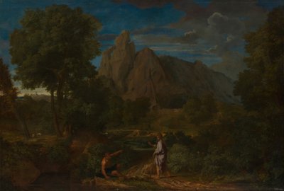 Mercurius en Battus door Francisque Millet