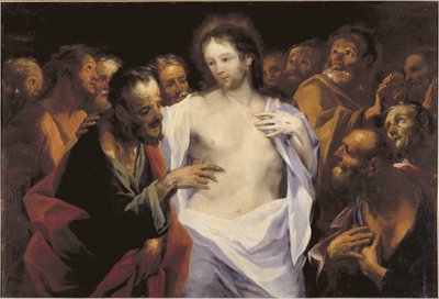 Jezus en de ongelovige Tomas, I door Franciszek Smuglewicz