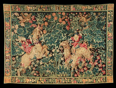 Exotisch verdures tapijt, mogelijk Tournai, ca. 1520-50 door Franco Flemish School