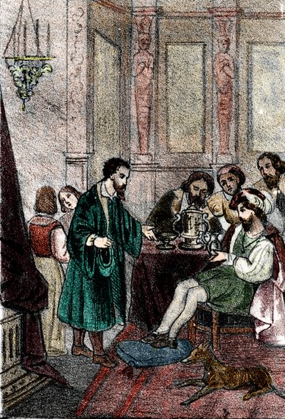 De beeldhouwer Benvenuto Cellini aan het hof van de koning van Frankrijk Francois I door Franco Mistrali