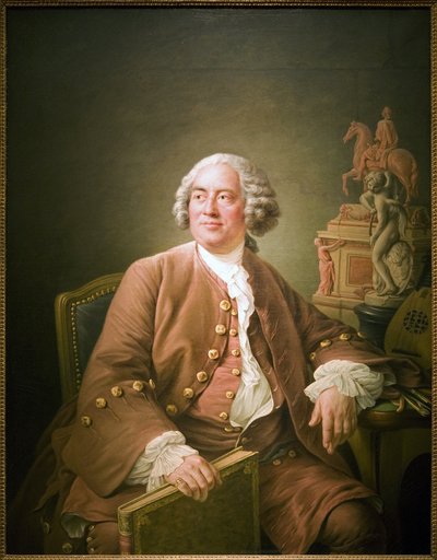 Portret van Edme Bouchardon (1698-1762) door Francois Hubert Drouais