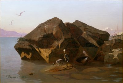 Die Felsen von Saint-Saphorin von Francois-Louis-David Bocion