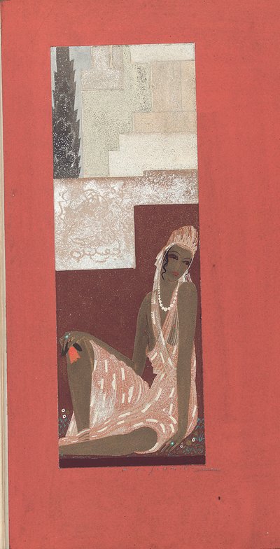 Het Lied van Salomo, met Lakwerk door Jean Dunand (1877-1942) door Francois Louis (after) Schmied