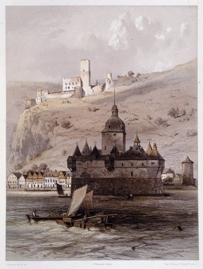 Kasteel in Pfalz, Duitsland door Francois Stroobant