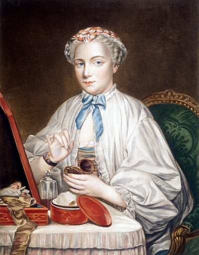 Ets van het schilderij op doek door François Boucher (1703-1770). door Francois (after) Boucher