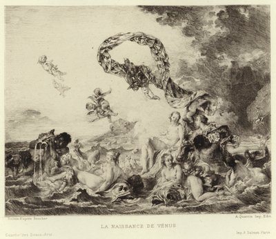 De Geboorte van Venus door Francois (after) Boucher