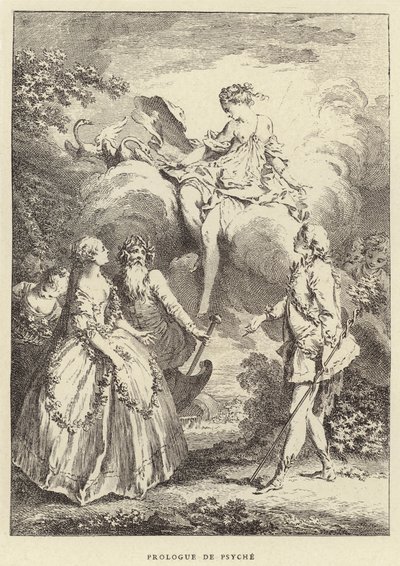 Proloog van Psyche door Francois (after) Boucher